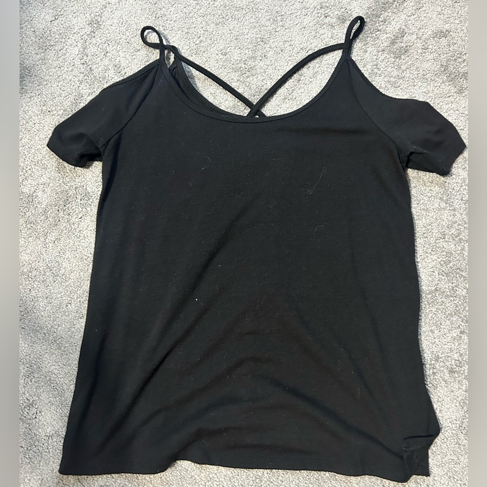 Off the shoulder dress blouse